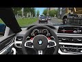 City car driving  bmw m5 f90  fast driving