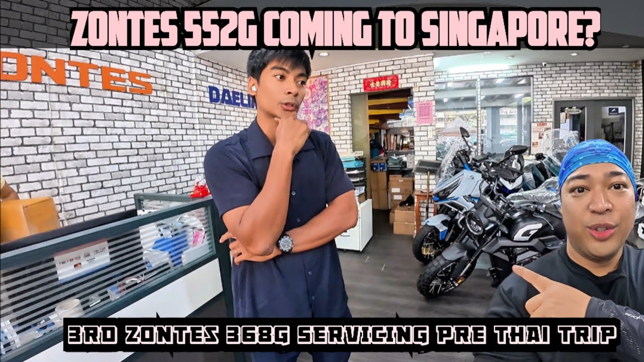 Когда Zontes 552G прибудет в Сингапур? Третье техническое обслуживание Zontes 368G перед поездкой...