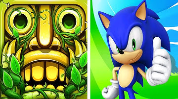Temple Run 2 Vs Sonic Dash Gameplay 4K