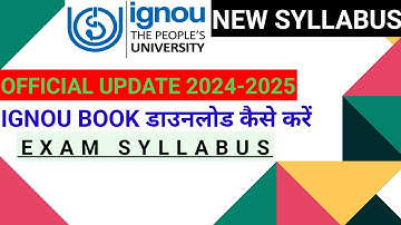 IGNOU Ka Syllabus Kaise Download Kare | Ignou Syllabus Download कैसे करें? | IGNOU Syllabus Download