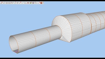 The video demonstrates how to stitch extruded sections together in n4ce 4.40 BETA.