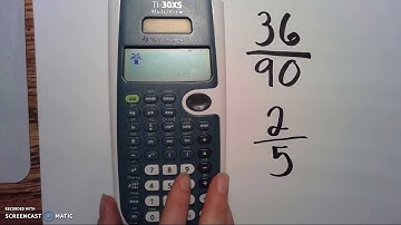 Simplify a Fraction Ti-30xs