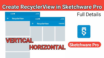 How to learn RecyclerView in Sketchware Pro part16
