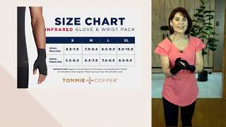 Tommie Copper Infrared Compression Fingerless Gloves on QVC