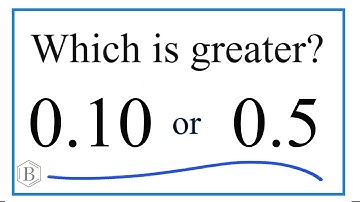 Which is larger? 0.10 or 0.5