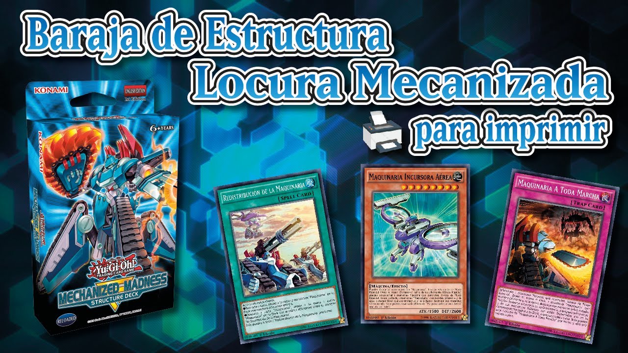 Baraja de Estructura Locura Mecanizada para imprimir