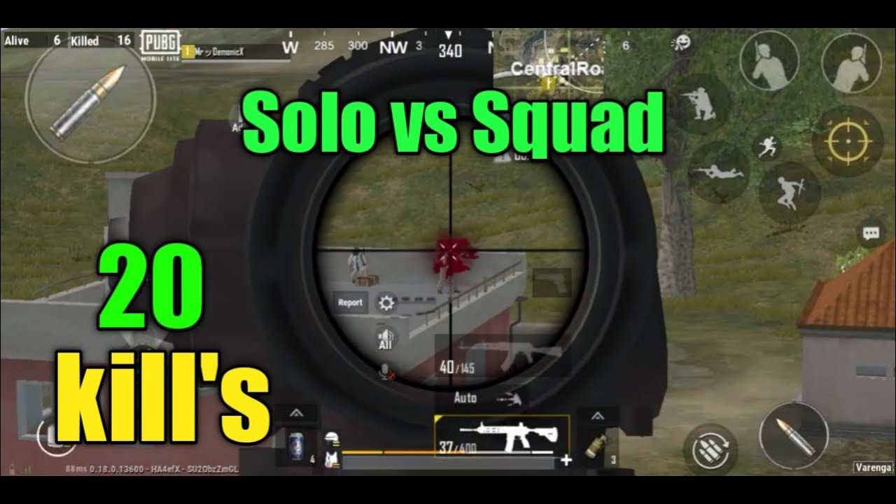 PUBG MOBILE LITE | 20 KILLS SOLO VS SQUAD RUSH GAMEPLAY - YouTube