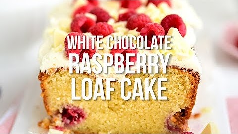 White Chocolate Raspberry Loaf Cake | Supergolden Bakes