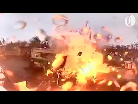 Food cart explosion caught on video