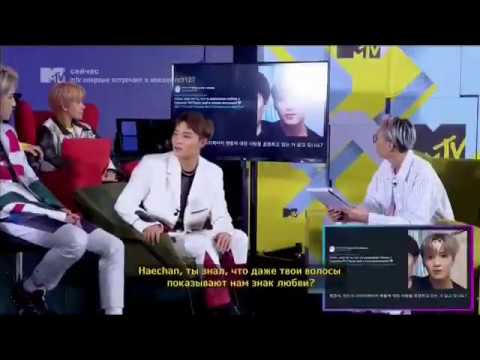 NCT 127 Haechan Talk About His Heart Shaped Hair On MTV Russia 