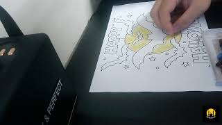 Coloring page of spooky Halloween bats Through The Night feat Devyn Rush Blue Deer