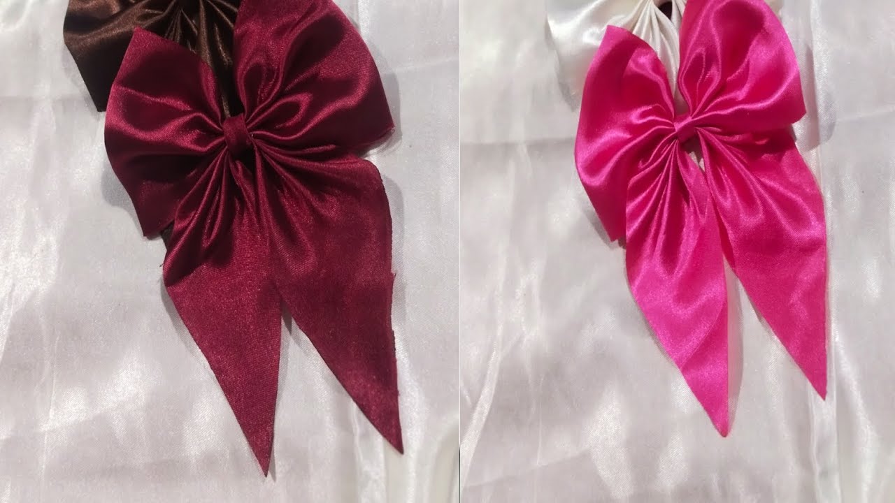 Hand made long tail bow tutorial|crafty ideas|Band Bee boutique 