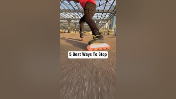 5 Ways To Stop On Rollerblades 🔥😱 #skating #tips #shorts
