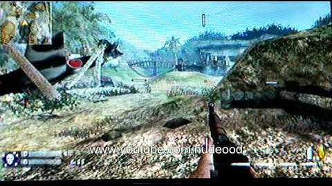CoD 5 - WaW (Wii) Cliffside Rock Glitch Tutorial