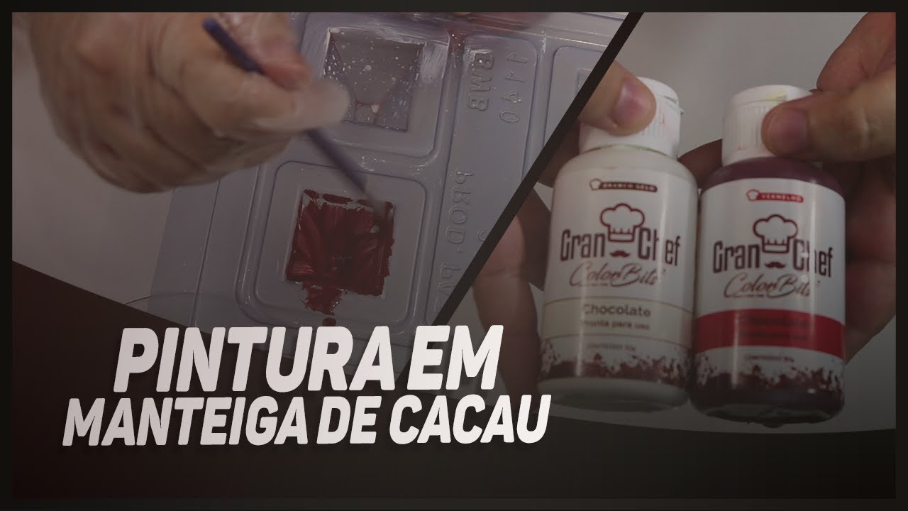 PINTURA COM MANTEIGA DE CACAU - TEMPERANDO E APLICANDO
