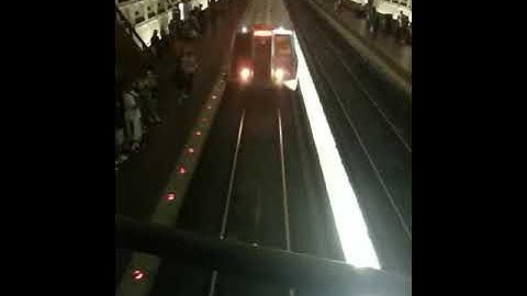 DC Metro Train arriving at station