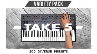 Sequential TAKE-5 ► demo + soundset (200 custom patches / presets) no talking sounds only