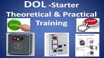 DOL Starter Control and Power Wiring with Animation using Original Components | Practical