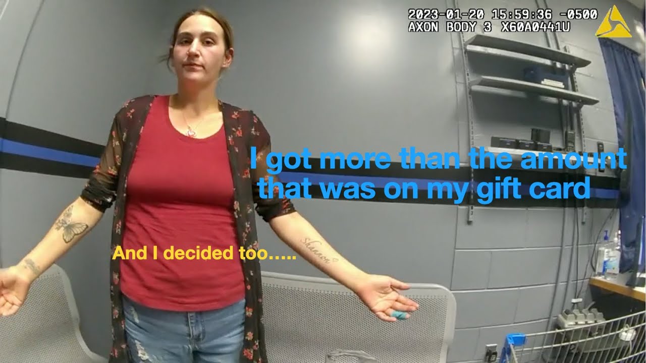 Woman tries to pay $200+ worth of merchandise with $30 gift card - YouTube