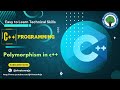 Polymorphism in c++