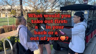 What would you take out first: a  in your back or a  out of your ?