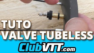 Tubeless vtt : Montage valve TUBELESS avec joint torique - 585