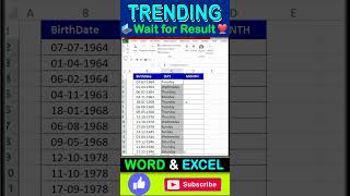 Day or Month Calculation In excel #excel #exceltricks | data entry jobs work from home