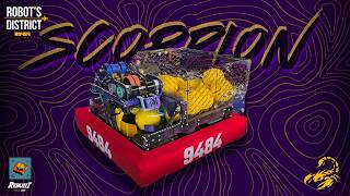 FRC team 9484 Robot's District 2026 Robot Reveal - "Scorpion".