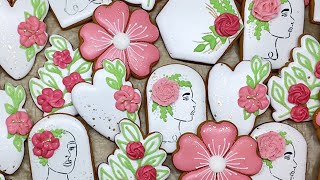 Spring cookies with flowers. Mother's Day.