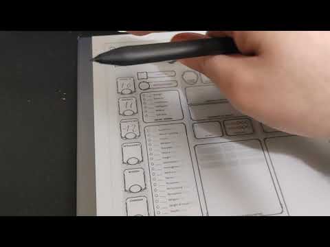 reMarkable 2 and d&d role game