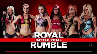WWE 2K18 Mickie VS Bayley,Nikki,Alexa,Becky,Charlotte 6-Diva Battle Royal Match screenshot 4