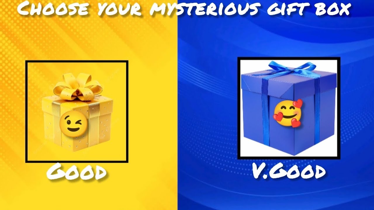 Choose your favourite mysterious gifts box 🎁🎁 || yellow box and blue ...