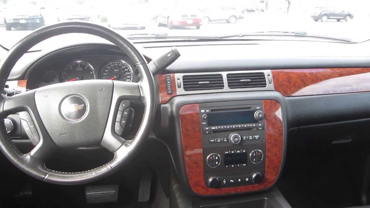 2008 Chevrolet Tahoe Black Stock 29500b Interior Youtube