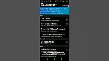 how to tether VPN phone networks to a computer using PDANET for android