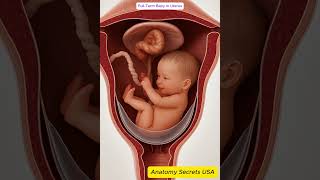 Full-Term Baby In Uterus Pregnancy Anatomy 3D