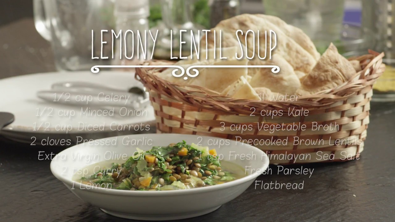 Jamila Norman, Lemony Lentil Soup I UDAYA.com vegan recipes easy