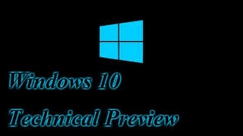 Windows 10 Technical Preview setup and demo!