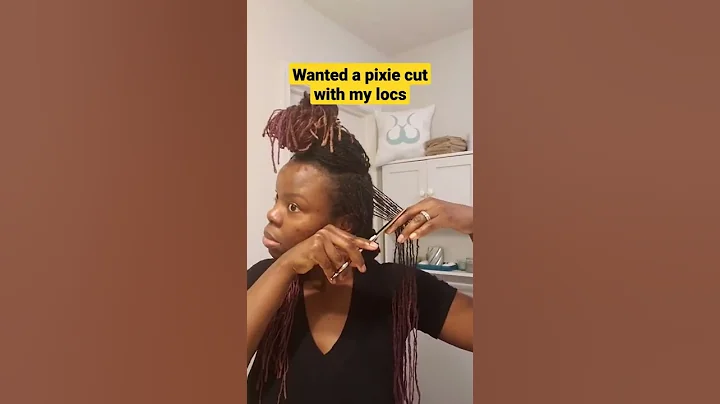 I cut my sisterlocks 😱 then sold the locs 🤑 #shorts #haircut