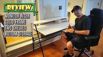 Review: CubiCubi Computer Desk with Storage. Home Office Writing Desk for Small Spaces