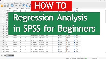 How to run Regression Analysis in SPSS | SPSS for Beginners 7