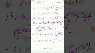 The Binomial Series Examples 1