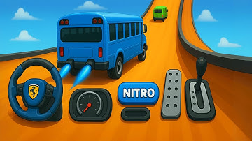 Crazy Bus Mega Ramp Impossible Racing - Bus Stunts Impossible Tracks - Android Gameplay #5