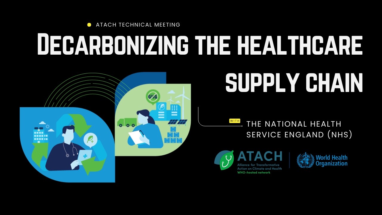 Recording of the Technical Meeting: Decarbonizing the healthcare supply chain