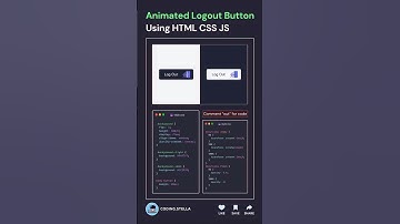 Animated logout button #shorts #html #css #javascript #logout #button #animation