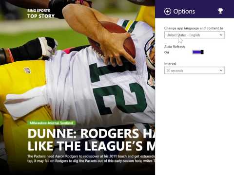 Windows 8.0 Professional - Set App Auto Refresh Preferences
