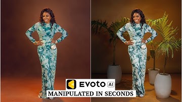 One click background manipulation using (evoto ai)