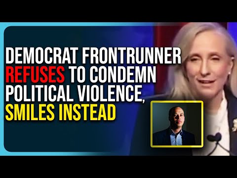 Democrat Frontrunner Refuses To Condemn Political Violence, Smiles & Smirks Instead