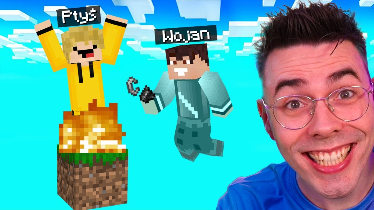 TROLLUJE PTYSIA na JEDNYM BLOKU w Minecraft!