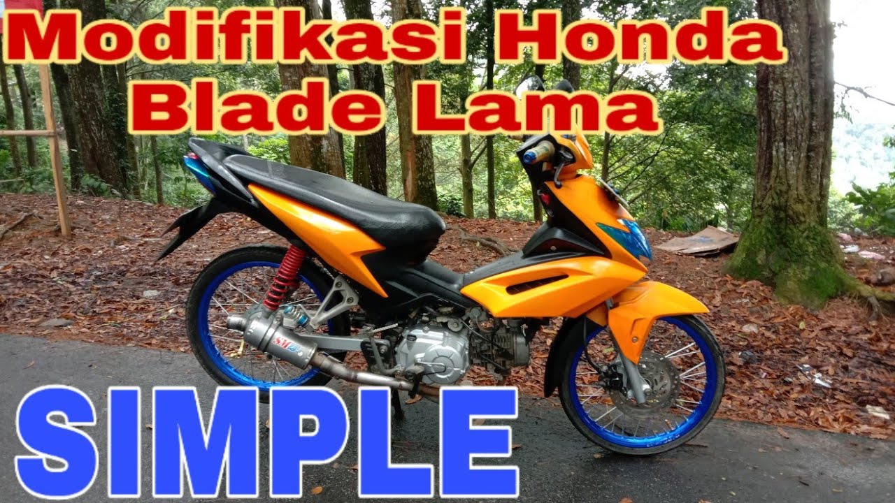 Modifikasi Honda Blade Simple Elegand YouTube