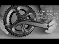 How to mount small oval absoluteblack oval chainring to Ultegra 6800 or DA 9000  crank